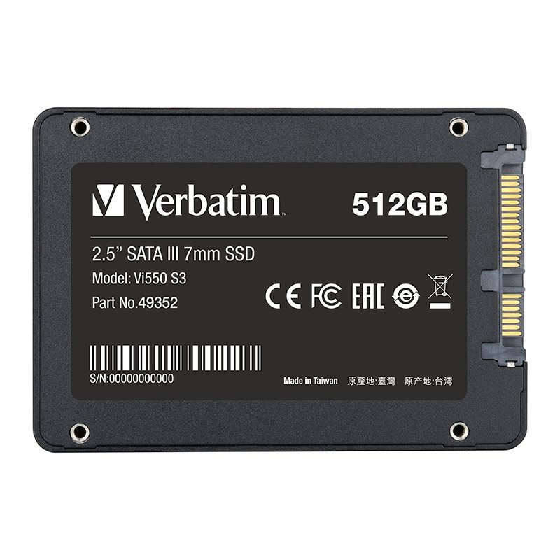 Disque Dur Ssd Interne Verbatim Sata 512go Vi550 S3 Bon état -  reconditionné disponible sur Electro Depot